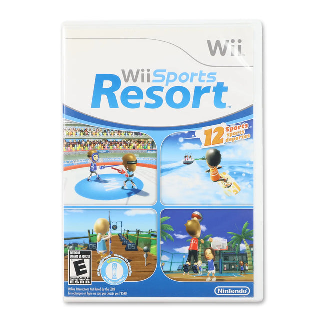 Wii Sports Resort for Nintendo Wii - Case front cover - Complete in box or case and game.