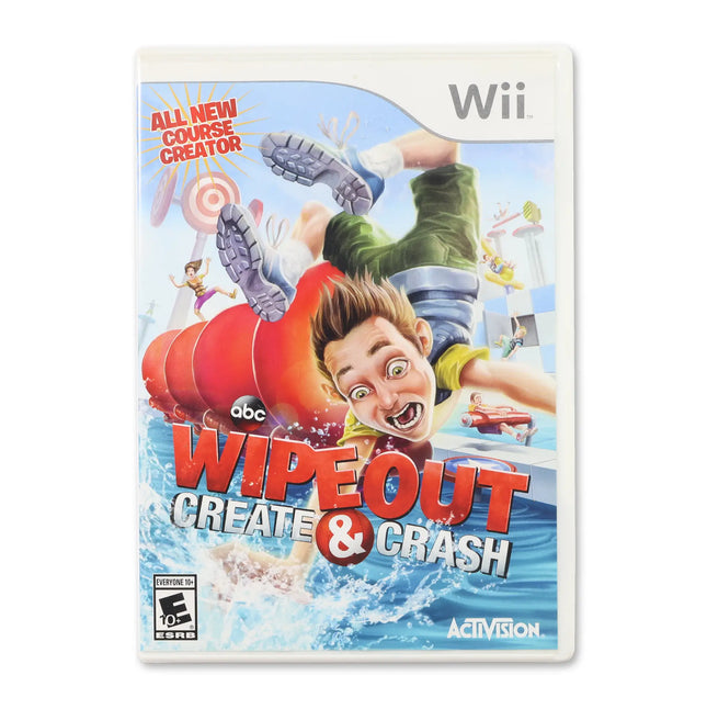 Wipeout: Create & Crash for Nintendo Wii - Case front cover - Complete in box or case and game.