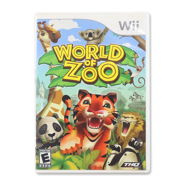 World of Zoo for Nintendo Wii - Case front cover - Complete in box or case and game.