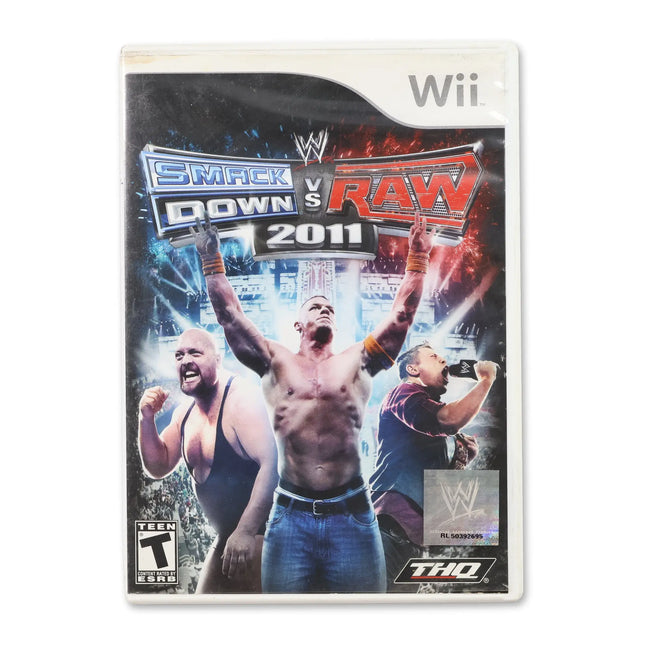 WWE Smackdown vs. Raw 2011 for Nintendo Wii - Case front cover - Complete in box or case and game.