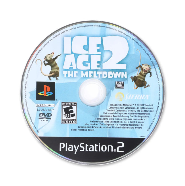 Ice Age 2 The Meltdown for Sony PlayStation 2 - Disc front with label - Game only.