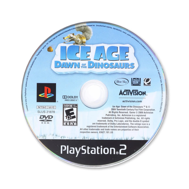 Ice Age: Dawn of the Dinosaurs for Sony PlayStation 2 - Disc front with label - Game only.