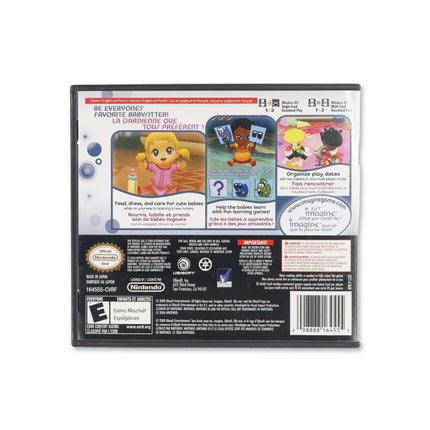 Imagine Babysitters for Nintendo DS - Box back - Product gallery.