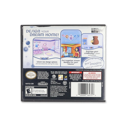 Imagine Interior Designer for Nintendo DS - Box back - Product gallery.