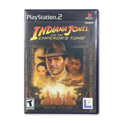 Indiana Jones and the Emperor's Tomb for Sony PlayStation 2 - Case front cover - Complete in box or case and game.