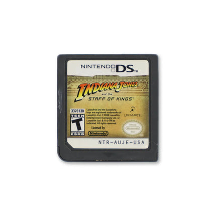 Indiana Jones and the Staff of Kings for Nintendo DS - Cartridge front with label - Game only.