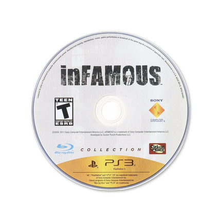 Infamous Collection for PlayStation 3 - Cartridge front with label - Game only.