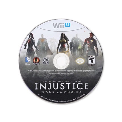 Injustice: Gods Among Us for Wii U - Cartridge front with label - Game only.