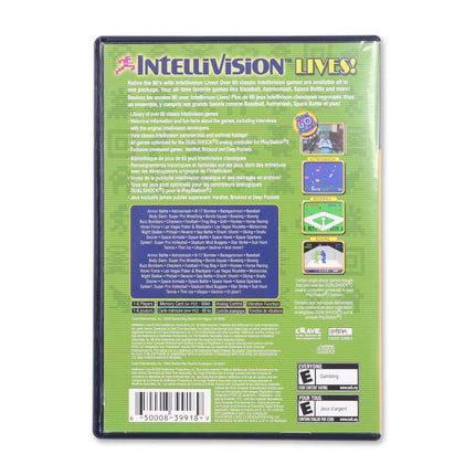 Intellivision Lives for Sony PlayStation 2 - Case back cover - Product gallery.