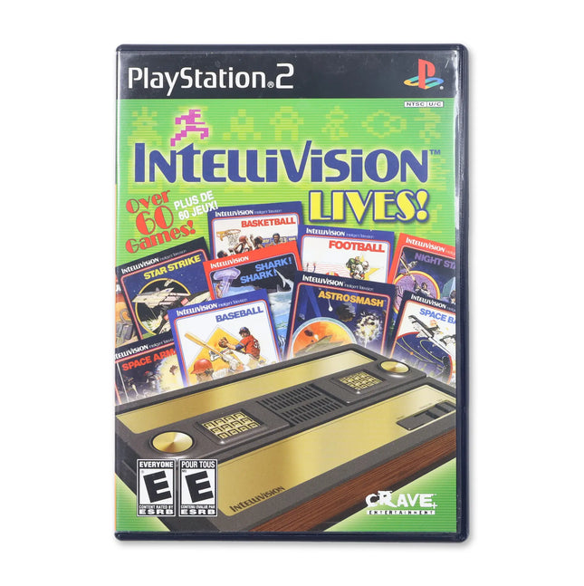 Intellivision Lives for Sony PlayStation 2 - Case front cover - Complete in box or case and game.