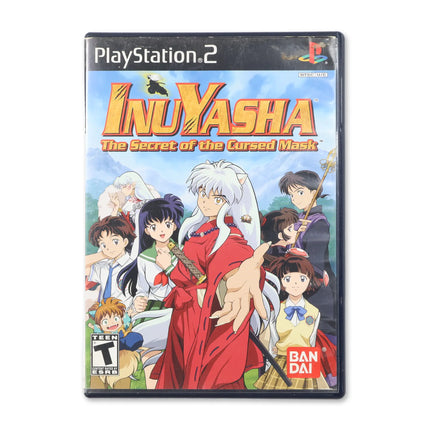 Inuyasha Secret of the Cursed Mask for Sony PlayStation 2 - Case front cover - Complete in box or case and game.
