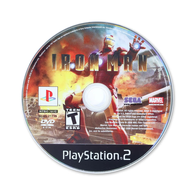 Iron Man for Sony PlayStation 2 - Disc front with label - Game only.