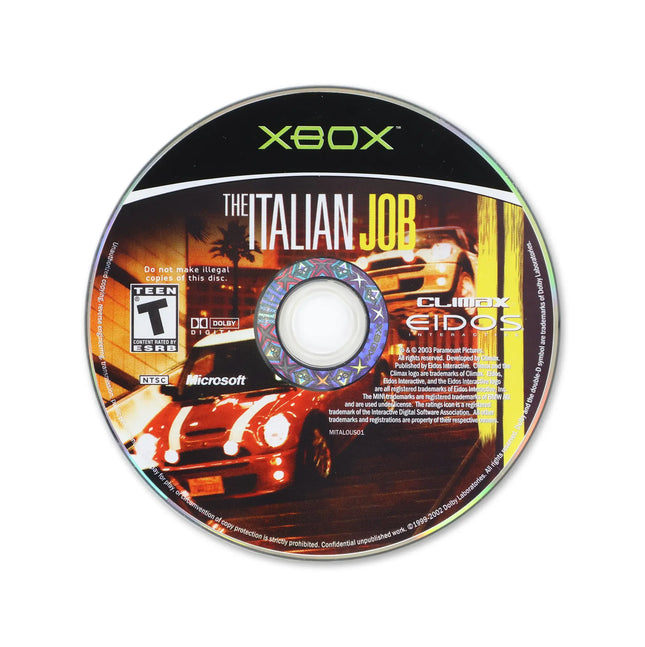 Italian Job for Microsoft Xbox - Disc front with label - Game only.