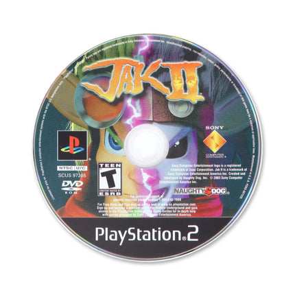 Jak II for Sony PlayStation 2 - Disc front with label - Game only.