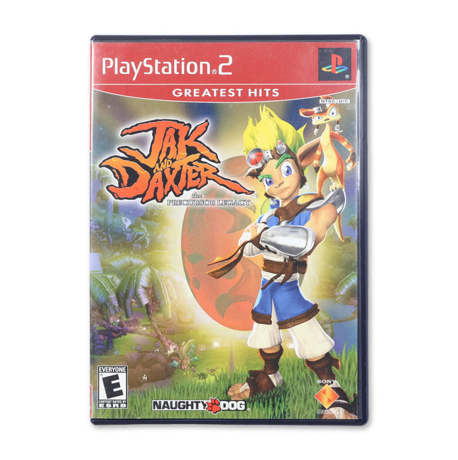 Jak and Daxter The Precursor Legacy [Greatest Hits] for Sony PlayStation 2 - Case front cover - Complete in box or case and game.