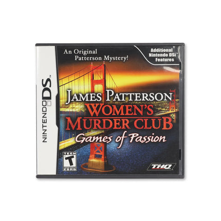 James Patterson's Women's Murder Club: Games of Passion for Nintendo DS - Box front - Complete in box or box and game.