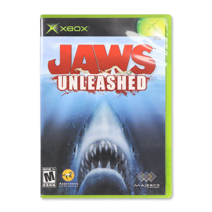 Jaws Unleashed for Microsoft Xbox - Case front cover - Complete in box or case and game.