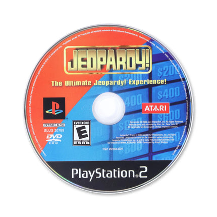 Jeopardy for Sony PlayStation 2 - Disc front with label - Game only.