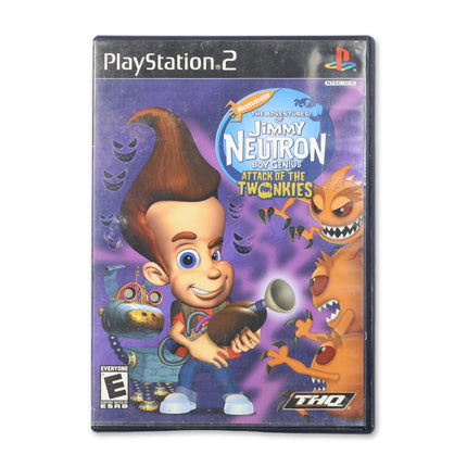 Jimmy Neutron Attack of the Twonkies for Sony PlayStation 2 - Case front cover - Complete in box or case and game.