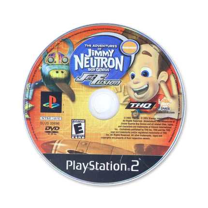 Jimmy Neutron Jet Fusion for Sony PlayStation 2 - Disc front with label - Game only.