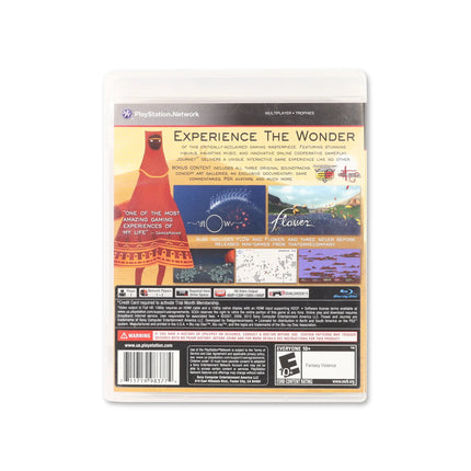Journey [Collector's Edition] for PlayStation 3 - Box back - Product gallery.