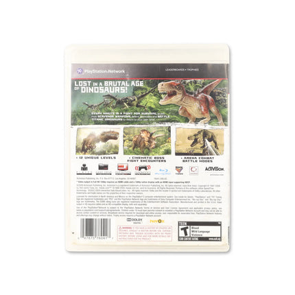 Jurassic: The Hunted for PlayStation 3 - Box back - Product gallery.