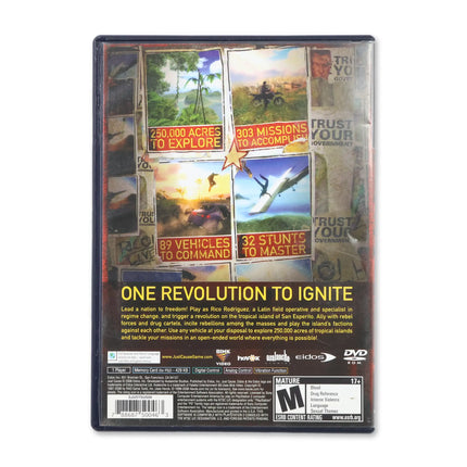 Just Cause for Sony PlayStation 2 - Case back cover - Product gallery.