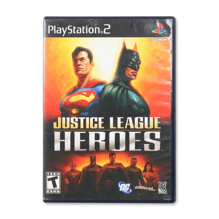 Justice League Heroes for Sony PlayStation 2 - Case front cover - Complete in box or case and game.