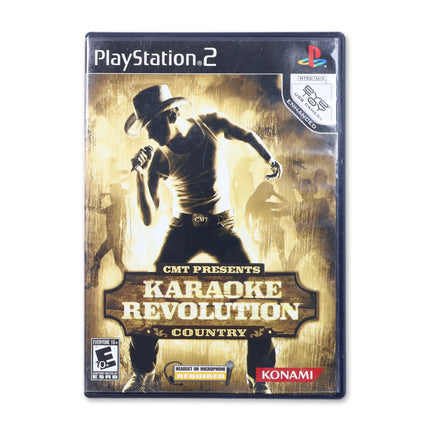 Karaoke Revolution Country for Sony PlayStation 2 - Case front cover - Complete in box or case and game.