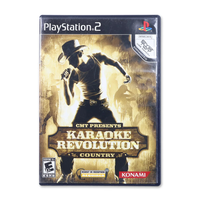 Karaoke Revolution Country for Sony PlayStation 2 - Case front cover - Complete in box or case and game.