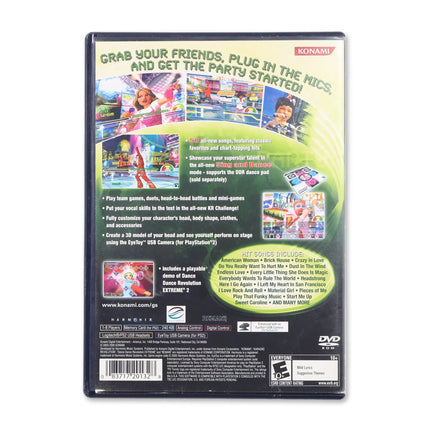 Karaoke Revolution Party for Sony PlayStation 2 - Case back cover - Product gallery.