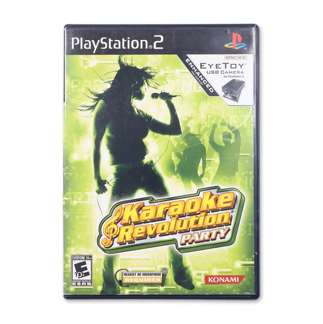 Karaoke Revolution Party for Sony PlayStation 2 - Case front cover - Complete in box or case and game.