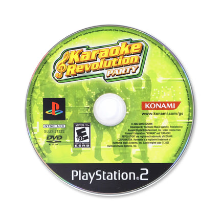 Karaoke Revolution Party for Sony PlayStation 2 - Disc front with label - Game only.