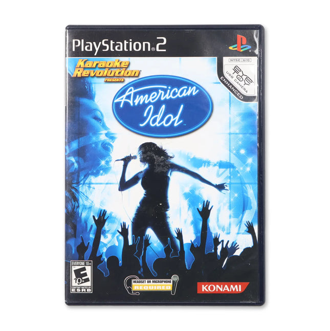 Karaoke Revolution Presents: American Idol for Sony PlayStation 2 - Case front cover - Complete in box or case and game.