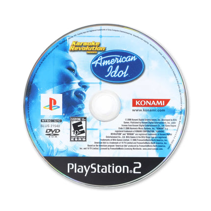 Karaoke Revolution Presents: American Idol for Sony PlayStation 2 - Disc front with label - Game only.