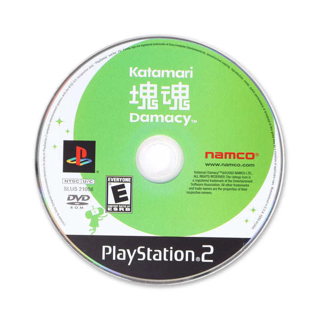 Katamari Damacy for Sony PlayStation 2 - Disc front with label - Game only.