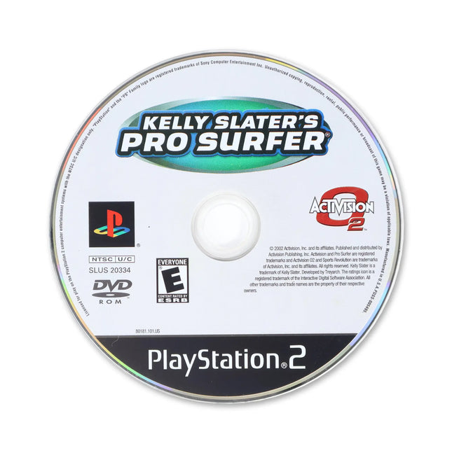 Kelly Slater's Pro Surfer for Sony PlayStation 2 - Disc front with label - Game only.