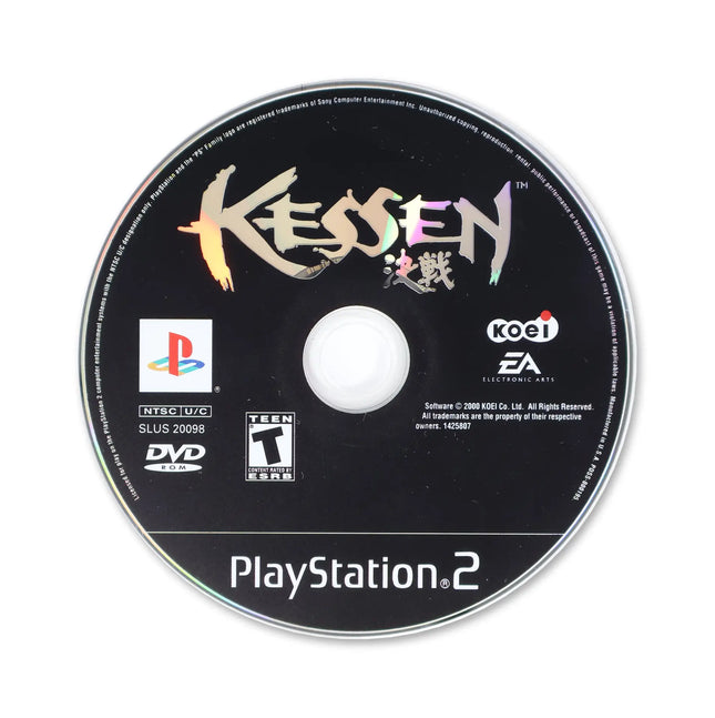 Kessen for Sony PlayStation 2 - Disc front with label - Game only.