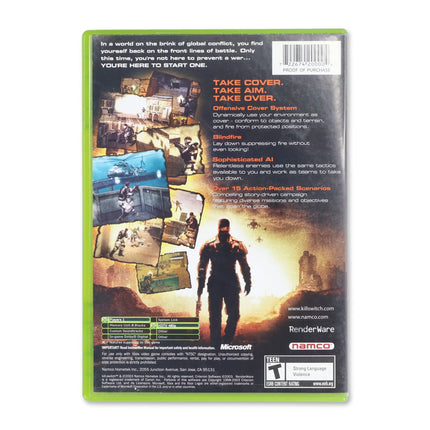 Kill.Switch for Microsoft Xbox - Case back cover - Product gallery.
