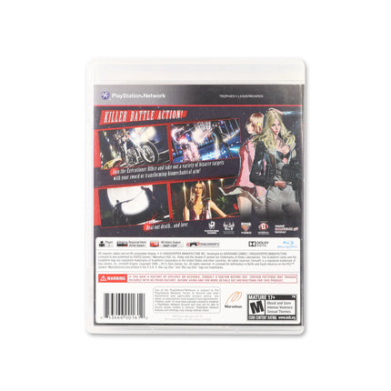 Killer Is Dead for PlayStation 3 - Box back - Product gallery.