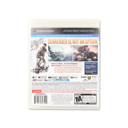 Killzone 3 for PlayStation 3 - Box back - Product gallery.