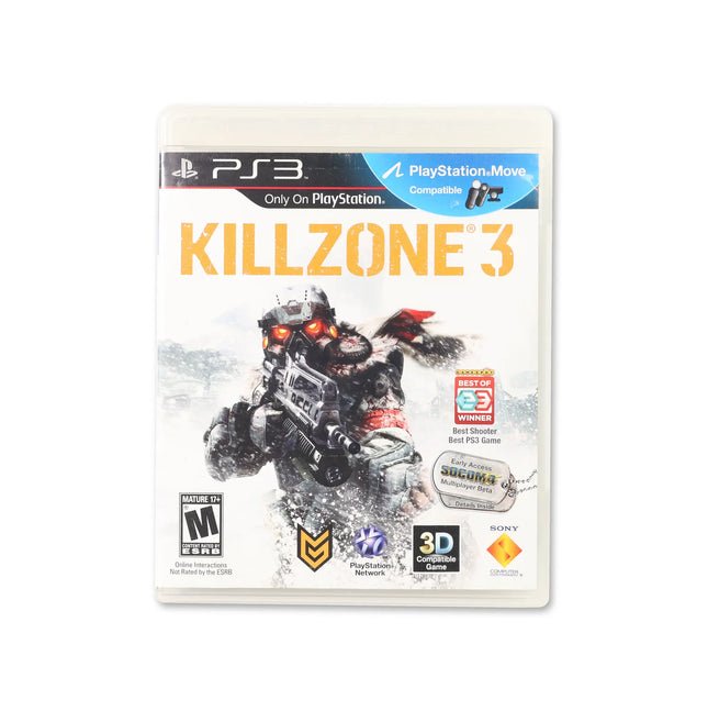 Killzone 3 for PlayStation 3 - Box front - Complete in box or box and game.
