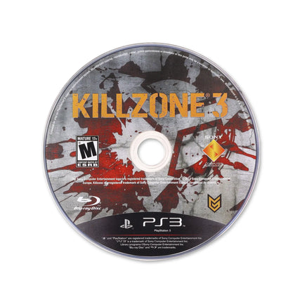 Killzone 3 for PlayStation 3 - Cartridge front with label - Game only.