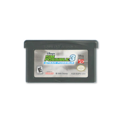 Kim Possible 3 for Nintendo Game Boy Advance - Cartridge front with label - Game only.