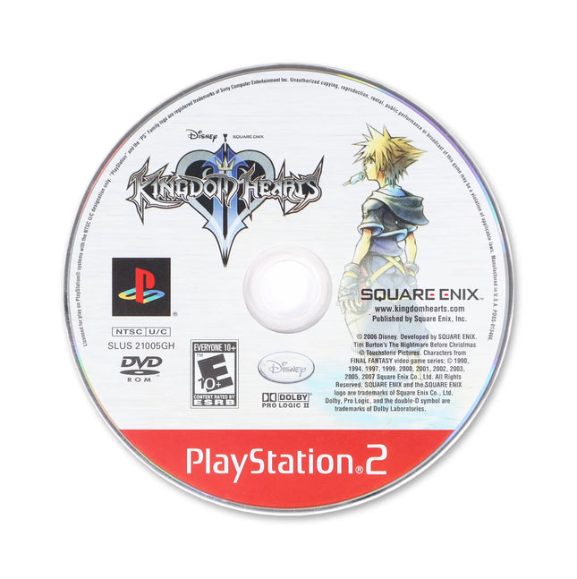 Kingdom Hearts 2 [Greatest Hits] for Sony PlayStation 2 - Disc front with label - Game only.