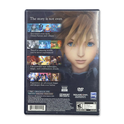 Kingdom Hearts 2 for Sony PlayStation 2 - Case back cover - Product gallery.