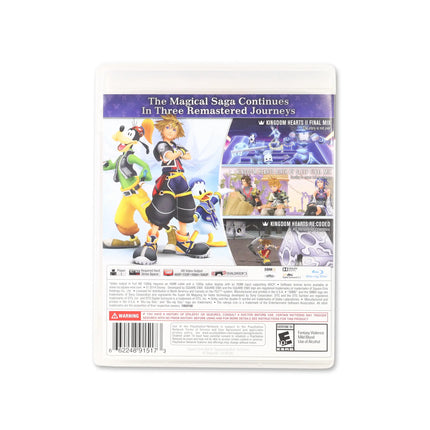 Kingdom Hearts HD 2.5 Remix for PlayStation 3 - Box back - Product gallery.