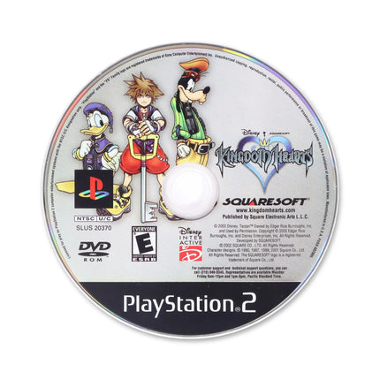 Kingdom Hearts for Sony PlayStation 2 - Disc front with label - Game only.
