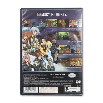 Kingdom Hearts RE Chain of Memories for Sony PlayStation 2 - Case back cover - Product gallery.