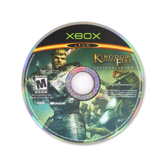 Kingdom Under Fire: The Crusaders for Microsoft Xbox - Disc front with label - Game only.